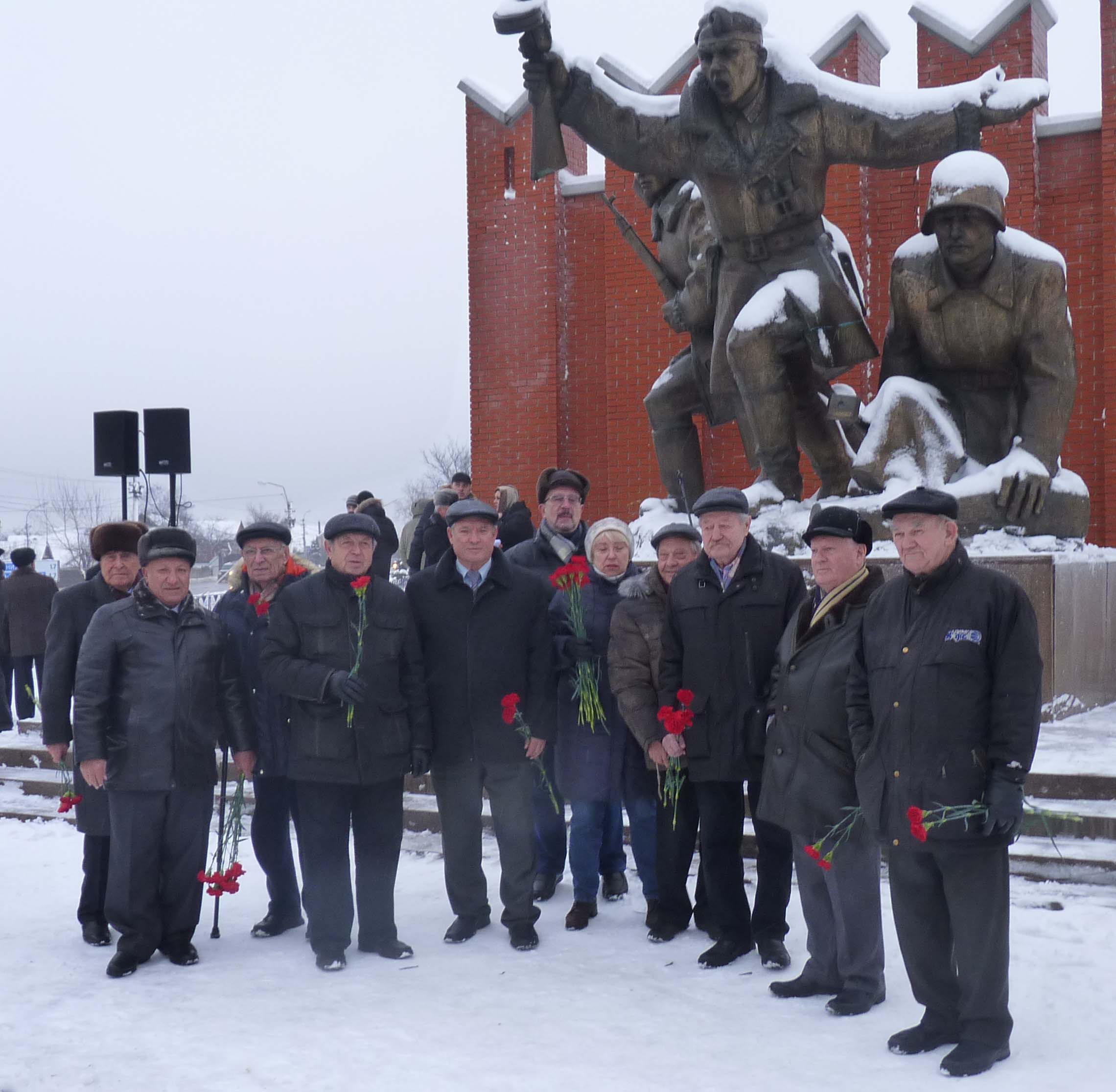 Посещение Мемориала памяти у поселка Снегири в связи с 72-й годовщиной разгрома немецко-фашистских войск под Москвой