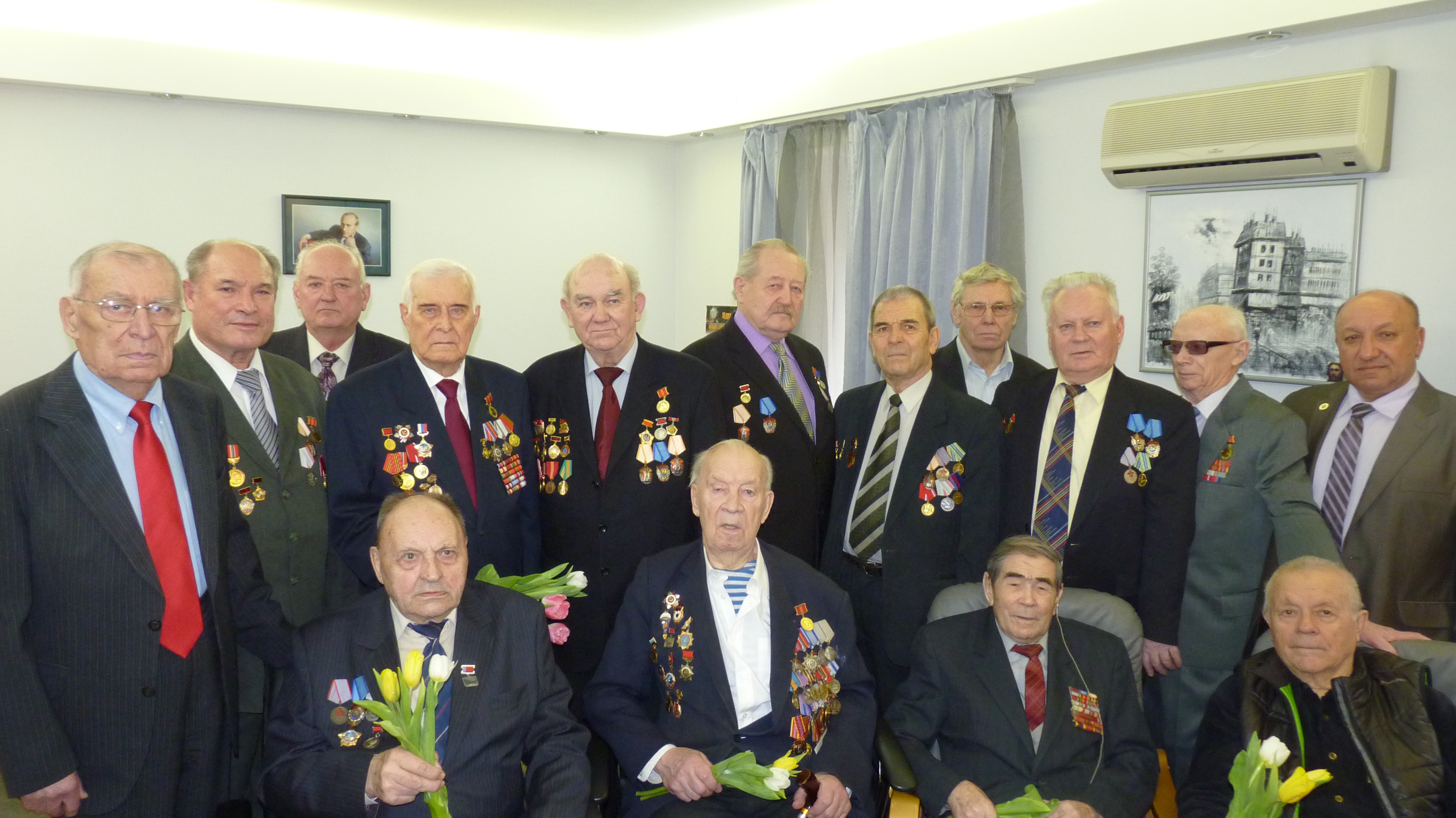 Прием ветеранов  по случаю празднования Дня защитника Отечества